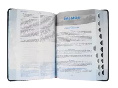 BIBLIA RVR065EETILG COLOR MOSTAZA AZUL CANTO Reconciliacion - comprar en línea