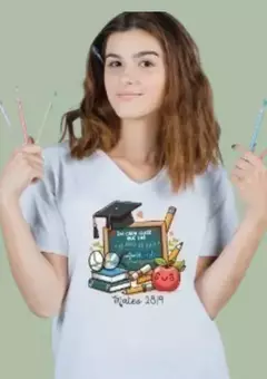 Playera Dama- DÍA DEL MAESTRO En cada clase que das el amor de Dios