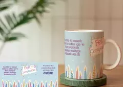TAZAS DE CUMPLEAÑOS -EL SEÑOR TU DIOS ESTARA CONTIGO