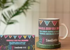 TAZAS DE CUMPLEAÑOS -HERMANA ERES UNA BENDICION