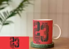 TAZAS CON VERSÍCULOS BÍBLICOS .- SALMO 23