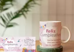 TAZAS DE CUMPLEAÑOS -LA BENDICION DE JEHOVA ENRIQUECE
