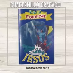 LIBRITO GRAPADO: BIBLIA PARA COLOREAR VIDA DE JESÚS