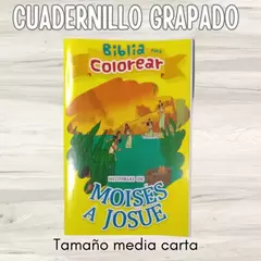 LIBRITO GRAPADO: BIBLIA PARA COLOREAR MOISÉS A JOSUÉ