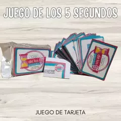 JUEGO DE TARJETAS: REGLA DE LOS 5 SEGUNDOS