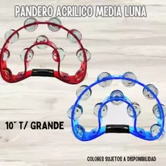 PANDERO ACRILICO 10 PULGADAS GRANDE