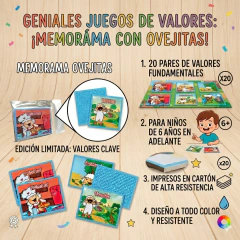 MEMORAMA VALORES OVEJITAS