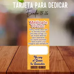 Tarjeta Mejórate pronto Éxodo 15.26