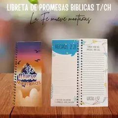 Libretas de promesas Bíblicas La fe mueve montañas