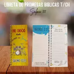 Libretas de promesas Bíblicas Yo toco en nombre de Jesús