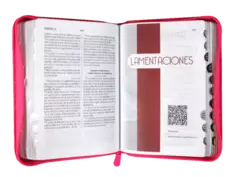 Biblia Reina Valera 1960 Chica Letra Mediana Imitación Piel Fushia Acuarela Código QR [RVR045cZTILMPJR] - comprar en línea