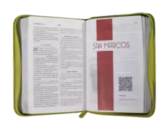 Biblia Reina Valera 1960 Chica Letra Mediana Imitación Piel Verde QR [RVR045cZLGPJR en internet