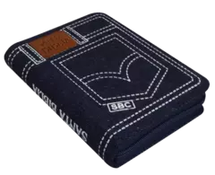 Biblia Reina Valera 1960 Bolsillo Letra Chica Mezclilla Azul Jeans QR [RVR024cJZLMa PJR] - Distribuidores Cristianos