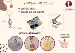 LLAVERO DE METAL TIPO PEZ - comprar en línea