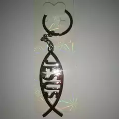LLAVERO DE METAL TIPO PEZ - Distribuidores Cristianos