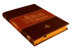 Biblia de Estudio Predicación Reina Valera 1960 Grande Letra Grande Imitación Piel Marrón [RVR086LGEETI en internet