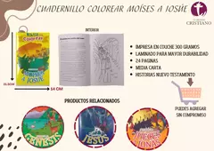 LIBRITO GRAPADO: BIBLIA PARA COLOREAR MOISÉS A JOSUÉ en internet