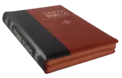 BIBLIA LETRA SUPER GIGANTE 19 PUNTOS CON ZIPER TAPA MARRON CON NEGRO - Distribuidores Cristianos