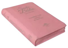 Biblia Reina Valera 1960 Mediana Letra Grande Imitación Piel Rosa [RVR056CLGPJRZTIPU - Distribuidores Cristianos