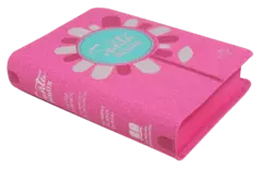 Biblia Reina Valera 1960 Bolsillo, Letra Mediana 9 puntos Imitación Piel Rosa Flor [RVR045CLGPJR] - Distribuidores Cristianos