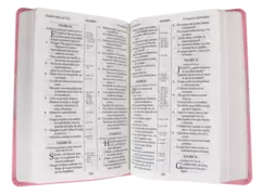 Biblia Reina Valera 1909 Mediana Letra Grande Imitación Piel Rosa [VR065LG] en internet