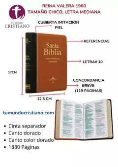BIBLIA FUENTE DE BENDICIÓN COLOR CAFÉ CON NEGRO RVR045CFB