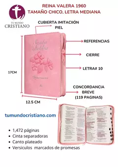 BIBLIA FUENTE DE BENDICIONES QUINCEAÑERA RVR046cLMFBTIZ-Q