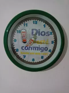 RELOJ REDONDO - DIOS VA CONMIGO (color a disponibilidad)