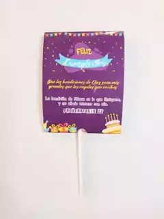 PALETAS PARA FELIZ CUMPLEAÑOS- PROV 10:22