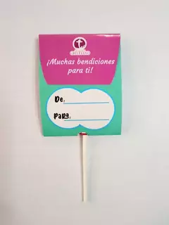 PALETAS PARA FELIZ CUMPLEAÑOS - 1 CORINTIOS 9:8 - comprar en línea