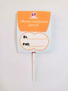 PALETAS PARA FELIZ CUMPLEAÑOS - JOSUE 1:9 - comprar en línea