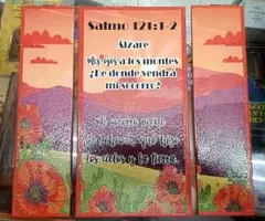 Cuadro de 3 Piezas salmo 121:1 2