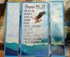 Cuadro de 3 Piezas Isaías 40:31