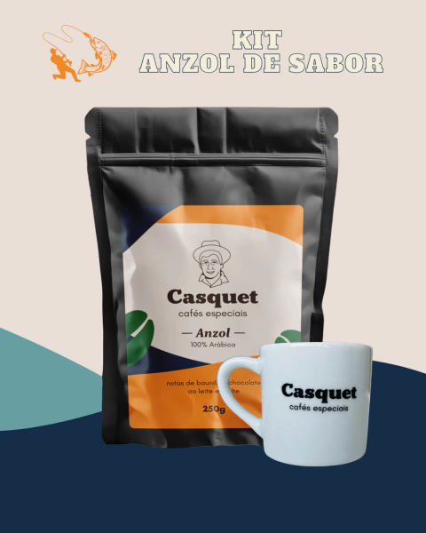 KIT ANZOL DE SABOR - CAFÉ ESPECIAL ARÁBICA CASQUET + XÍCARA 95 ML - comprar online