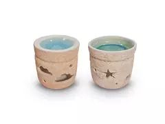 HORNILLO CILINDRICO CERAMICA RUSTICO CHAMOTE