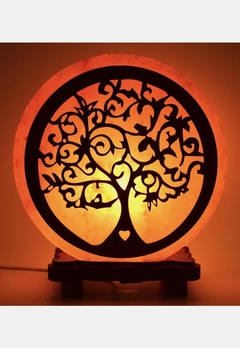 LAMPARA DE SAL ARBOL DE LA VIDA 3D