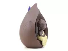 Porta Cono Niño Buda con Led Importada (651U) - Aromas Akamai