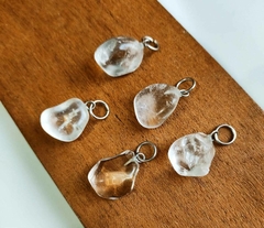 COLLAR CUARZO CRISTAL CON CADENA DE ACERO - comprar online