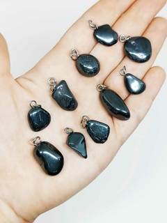 COLLAR HEMATITE CON CADENA DE ACERO - comprar online