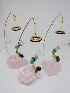 LLAMADOR 7 CHAKRAS DE PIEDRAS PARA MESA