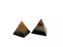 PIRAMIDE ORGONITE MINI CON PIEDRA - comprar online