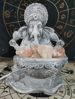 LAMPARA DE SAL GANESHA GRANDE 30 CM