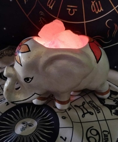 LAMPARA DE SAL ELEFANTE CHICO 20 X 15 CM