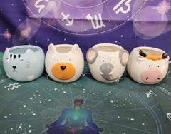 CUENCOS DE CERAMICA ESMALTADA ANIMALITOS