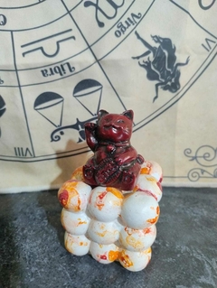 GATO DE LA FORTUNA MINI DE CERAMICA 5 CM - comprar online