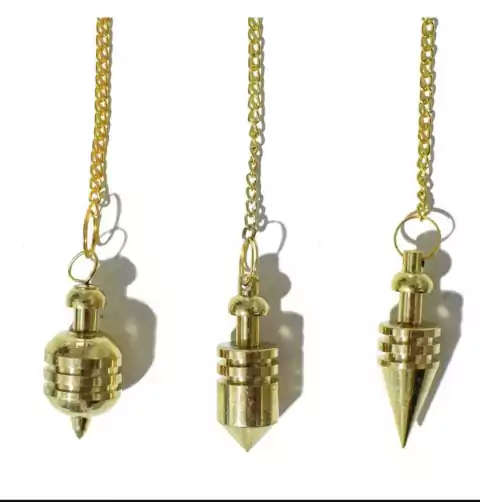 PENDULO DE BRONCE CON TESTIGO