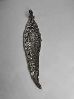PORTA SAHUMERIO HOJA METAL RELIEVE