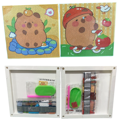 Cuadro Pintura Diamante Capybara Chico