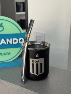 COMBO Mate de acero + bombilla plana de acero - comprar online