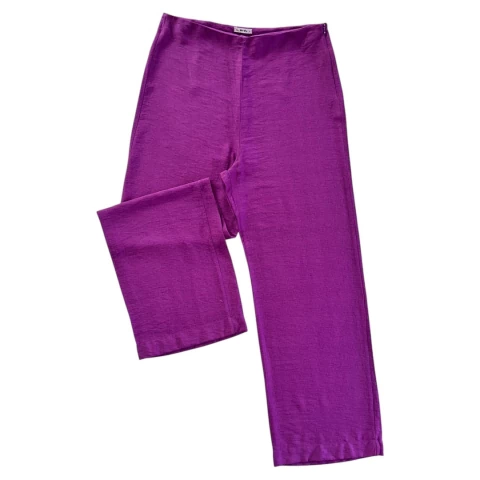 Calça pantalona roxa (M)